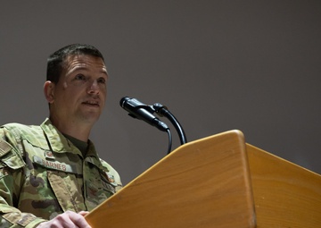 386th Air Expeditionary Wing holds change of command with 61st Expeditionary Airlift Squadron redesignation