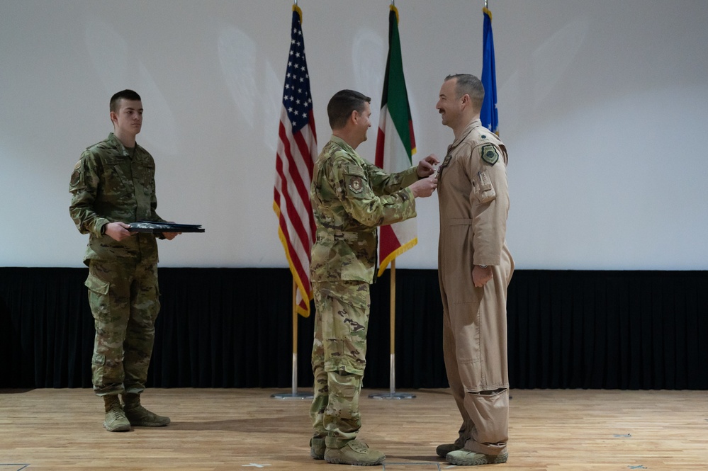 386th Air Expeditionary Wing holds change of command with 61st Expeditionary Airlift Squadron redesignation