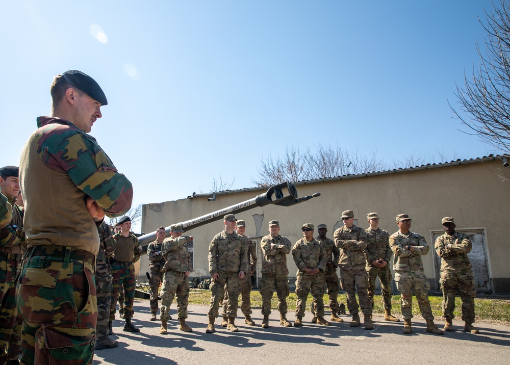 NATO Forces Come Together For Weapons Static Display