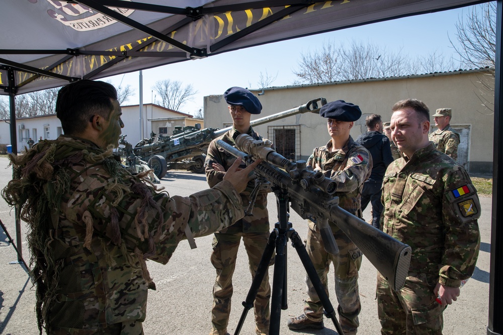 NATO Forces Come Together For Weapons Static Display