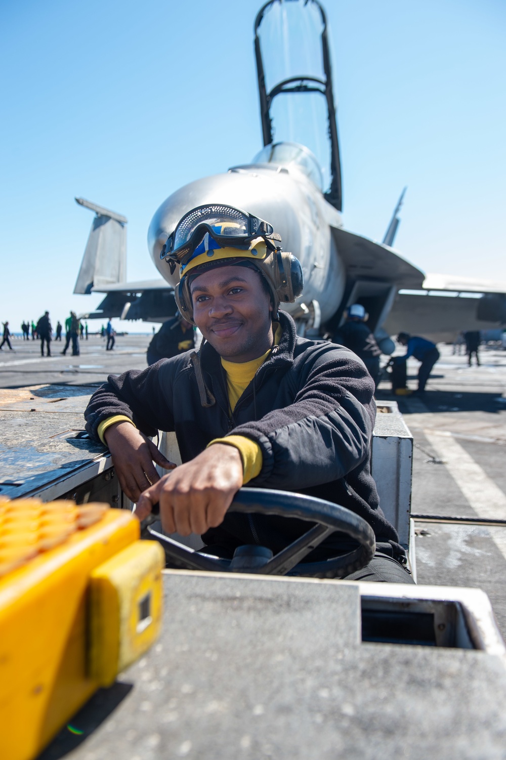 The Harry S. Truman Carrier Strike Group is on a scheduled deployment in the U.S. Sixth Fleet area of operations in support of naval operations to maintain maritime stability and security.