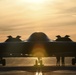 B-2 Spirit Stealth Bombers take off during exercise hosted at Whiteman Air Force Base