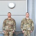 Lt. Col. Shaun Cruze, commander 152nd Logistics Readiness Squadron presents the Meritorius Service Medal first oak leaf cluster to Chief Master Sgt. Jeffrey Linton, 152nd Airlift Wing Command Chief