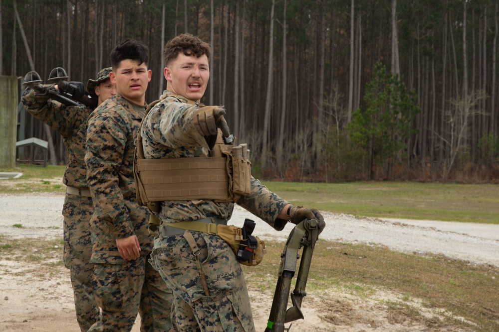 2nd LAAD machine-gun training