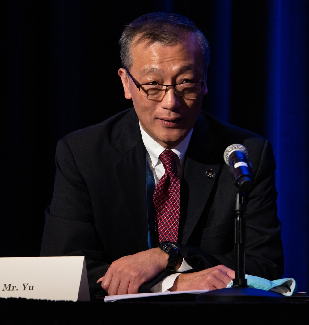 USSPACECOM Digital Superiority director speaks during panel on AI capabilities at 37th Annual Space Symposium