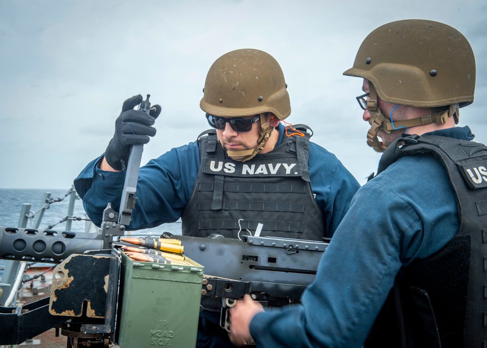 USS Truxtun Conducts Life Fire Exercise