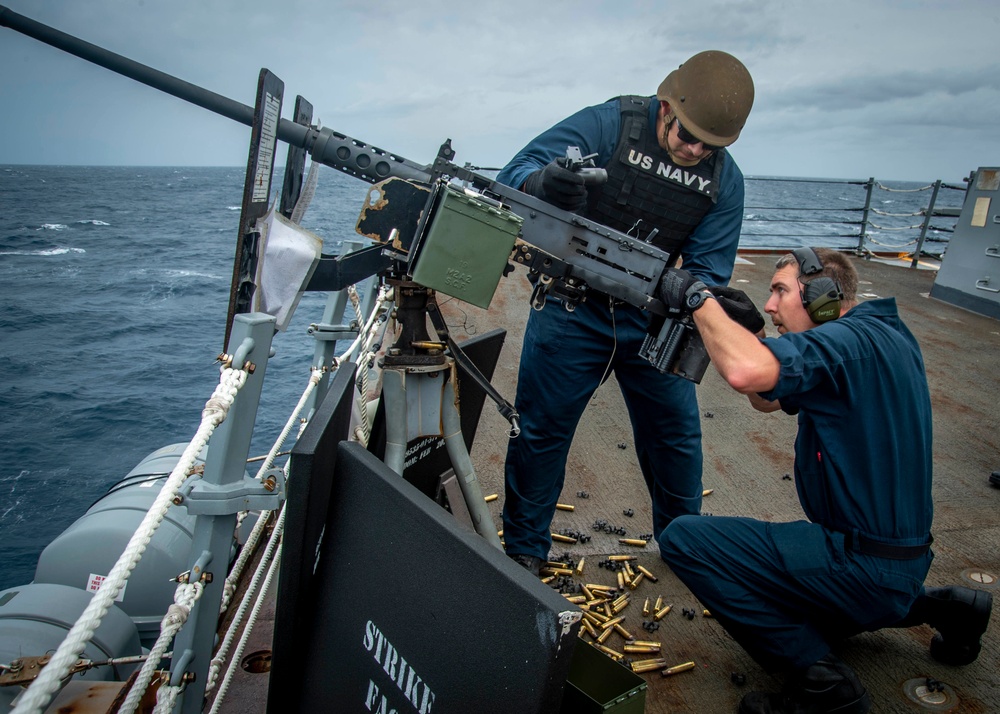 USS Truxtun Conducts Life Fire Exercise