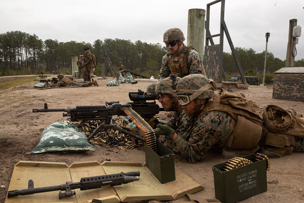 2nd LAAD machine-gun training