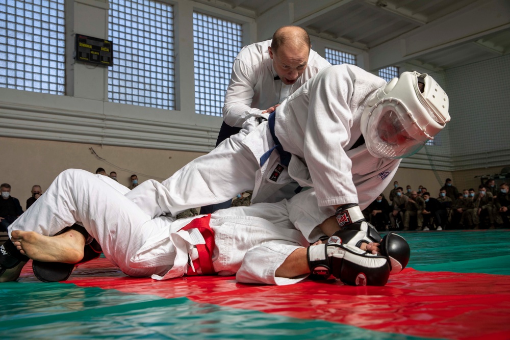 Multinational Military Combat Self-Defense Competition in Rukla, Lithuania, March 31, 2022