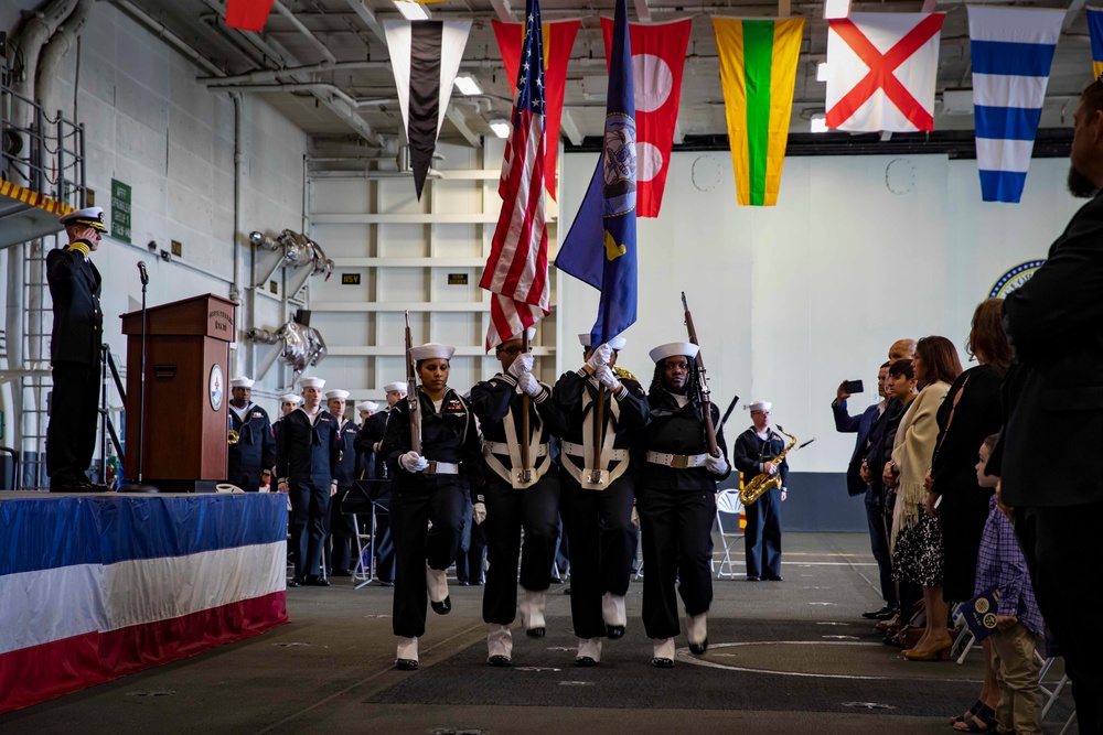 Carrier Strike Group 10 Holds Change of Command Ceremony