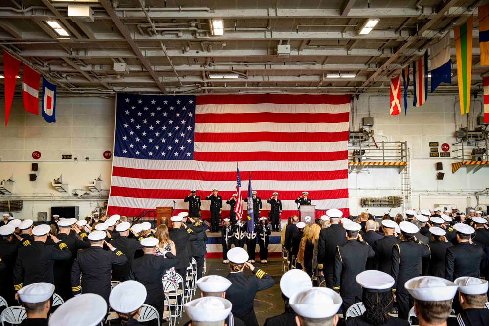 Carrier Strike Group 10 Change of Command Ceremony