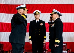 Carrier Strike Group 10 Holds Change of Command Ceremony