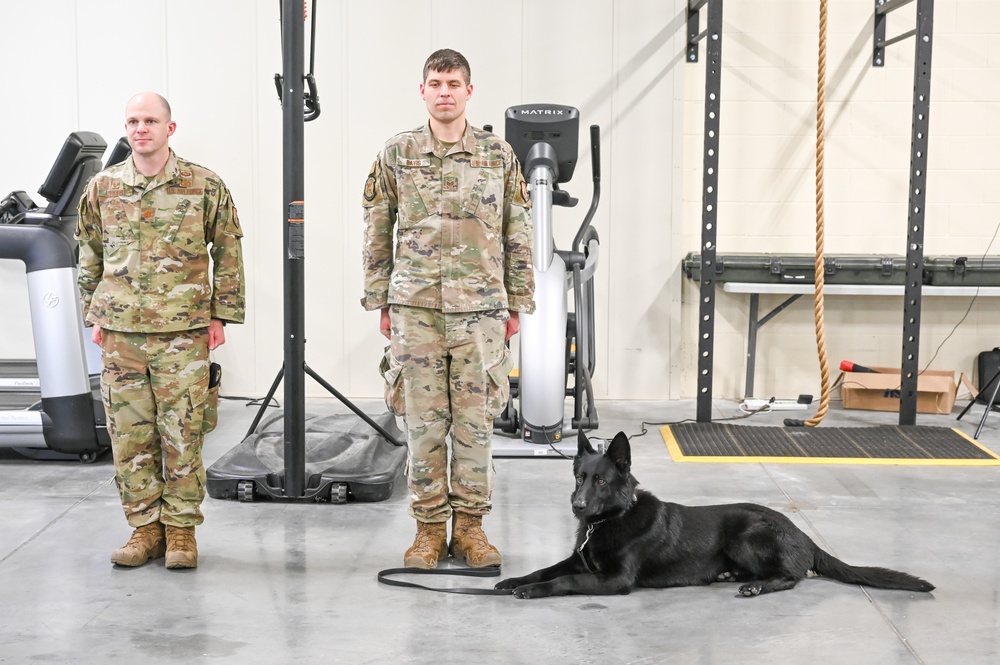 MWD Tusko retires after nine years of honorable service