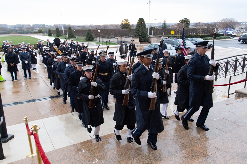 German Minister of Defense Arrival Ceremony
