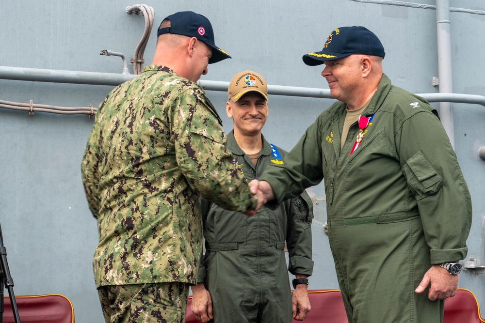 USS America (LHA 6) holds change of command