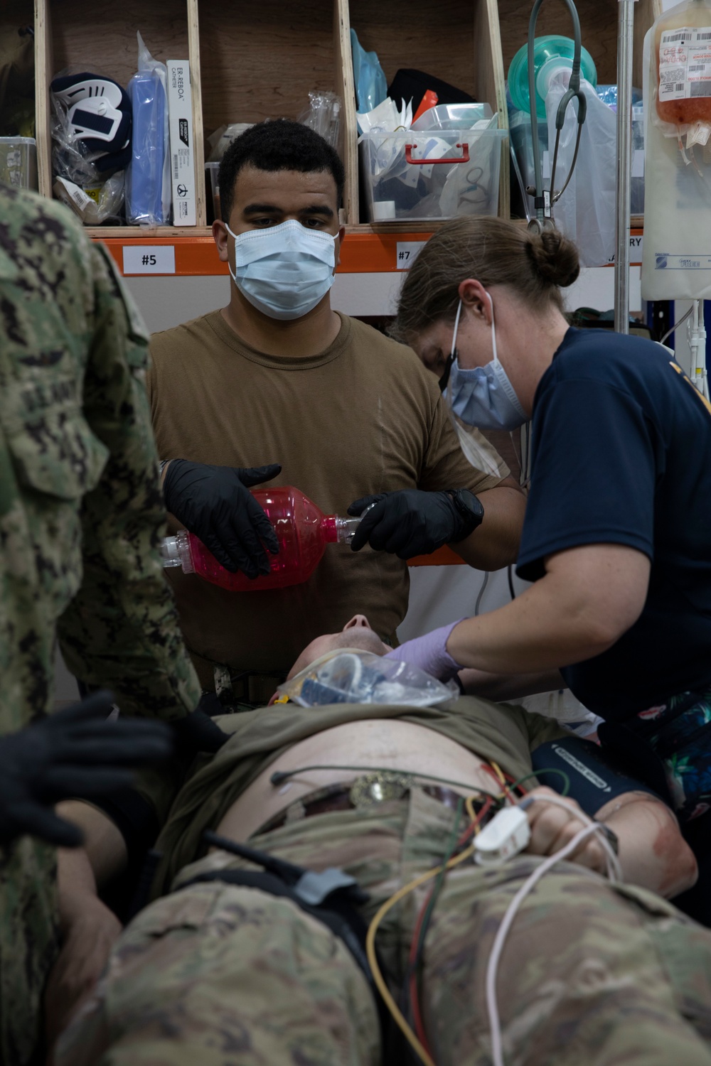 U.S. Navy Medical team and Coalition Forces execute Medical Mass Casualty Exercise on Erbil Air Base