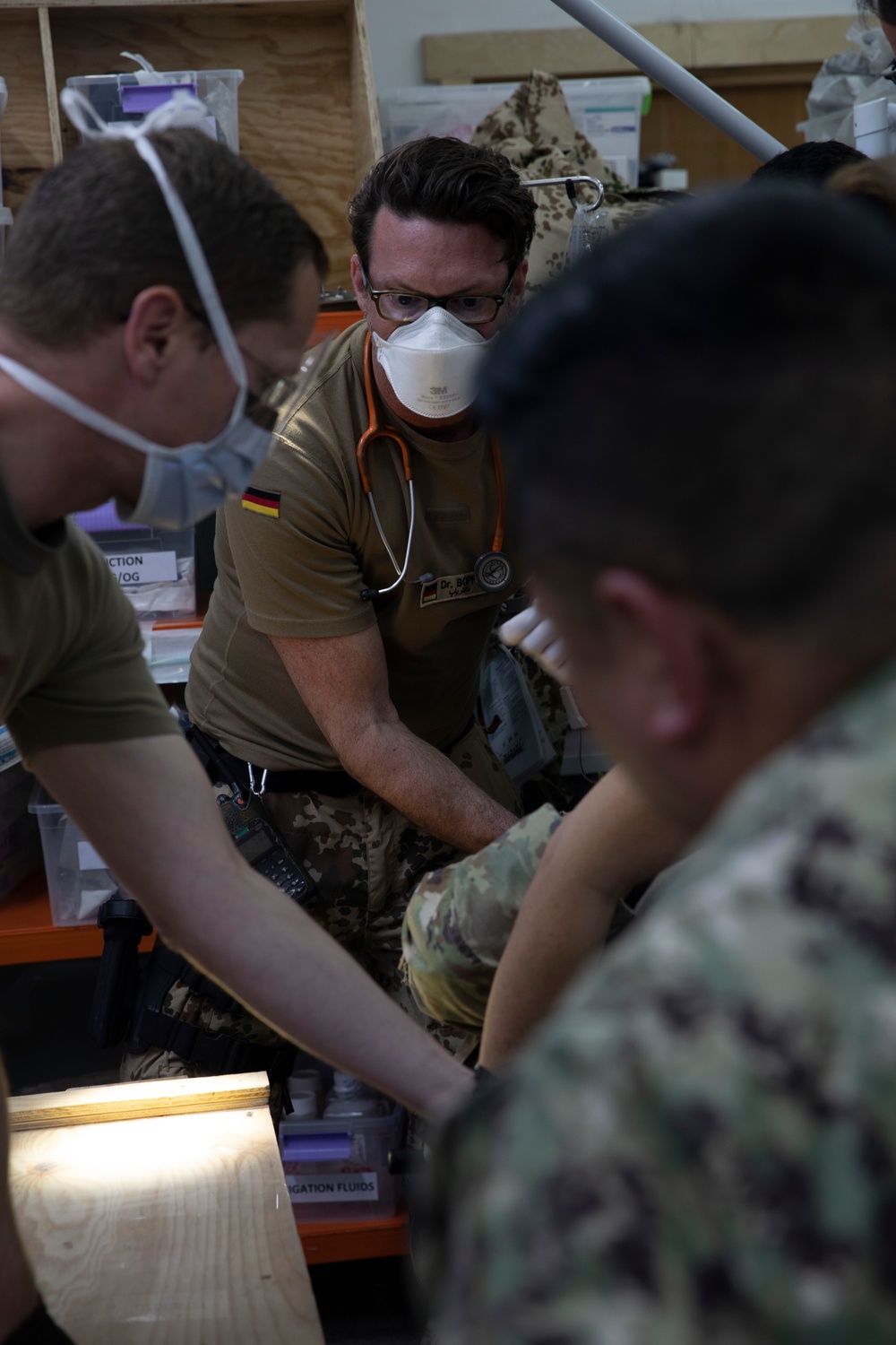 U.S. Navy Medical team and Coalition Forces execute Medical Mass Casualty Exercise on Erbil Air Base