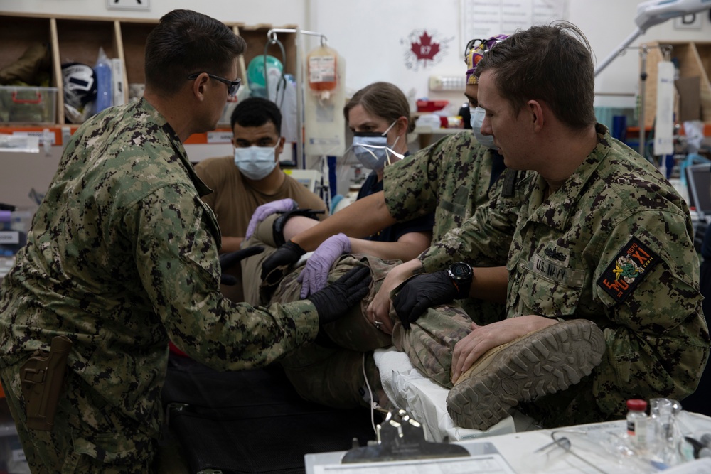 U.S. Navy Medical team and Coalition Forces execute Medical Mass Casualty Exercise on Erbil Air Base