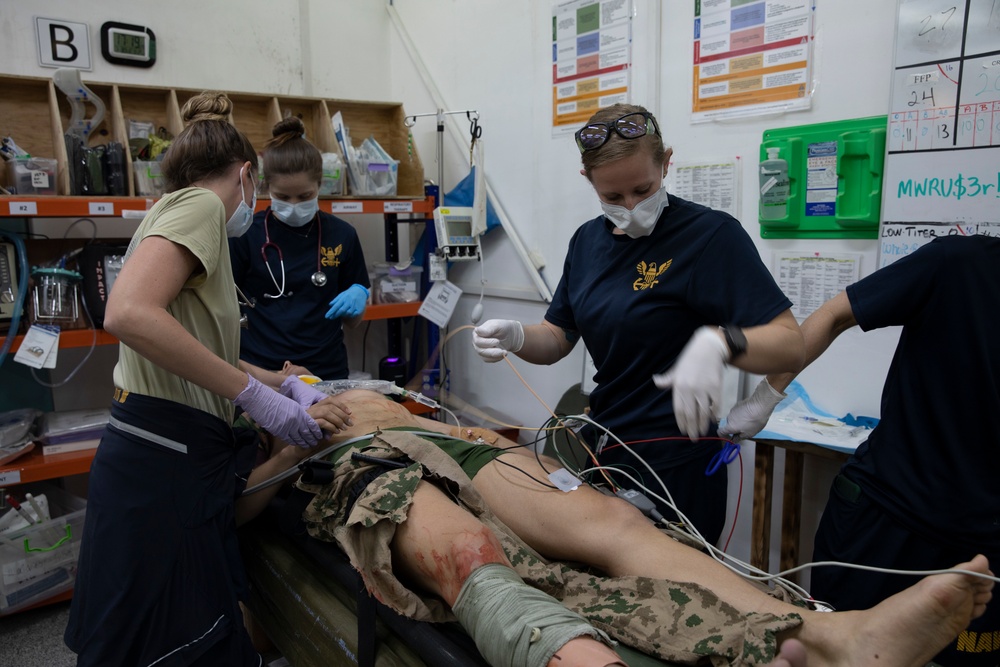 U.S. Navy Medical team and Coalition Forces execute Medical Mass Casualty Exercise on Erbil Air Base