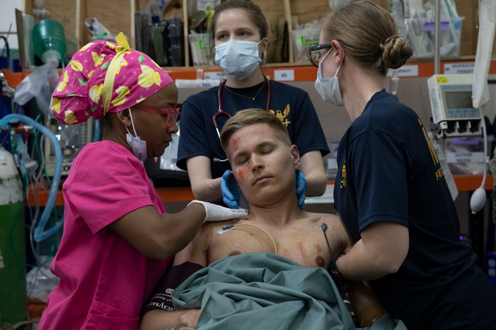 U.S. Navy Medical team and Coalition Forces execute Medical Mass Casualty Exercise on Erbil Air Base