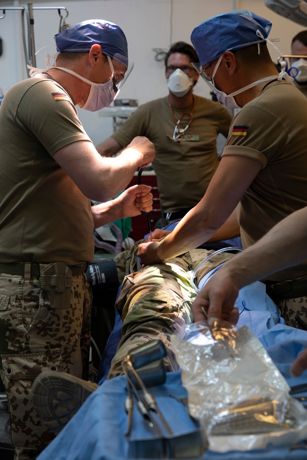 U.S. Navy Medical team and Coalition Forces execute Medical Mass Casualty Exercise on Erbil Air Base