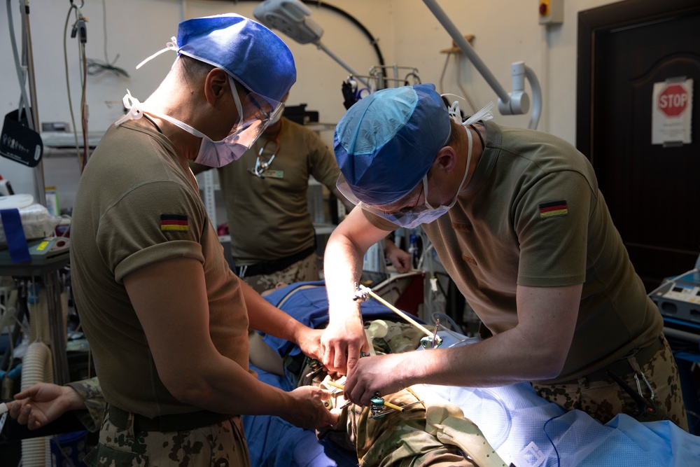 U.S. Navy Medical team and Coalition Forces execute Medical Mass Casualty Exercise on Erbil Air Base