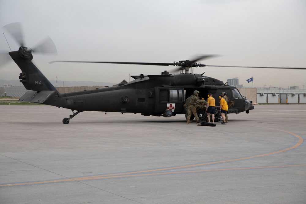 U.S. Navy Medical team and Coalition Forces execute Medical Mass Casualty Exercise on Erbil Air Base