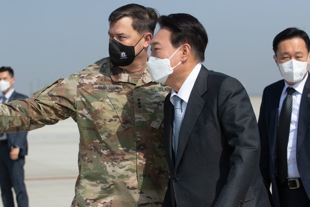 Korean president elect visits Camp Humphreys