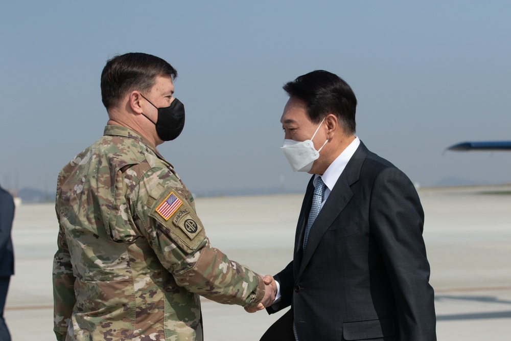 Korean president elect visits Camp Humphreys