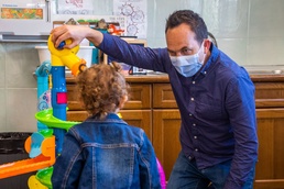 Children learn and play at EDIS Rota