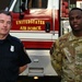 100th Civil Engineer Squadron fire fighters help extinguish local waste fire