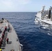 USS Ross replenishes at sea with FS Marne