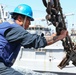 USS Ross replenishes at sea with FS Marne