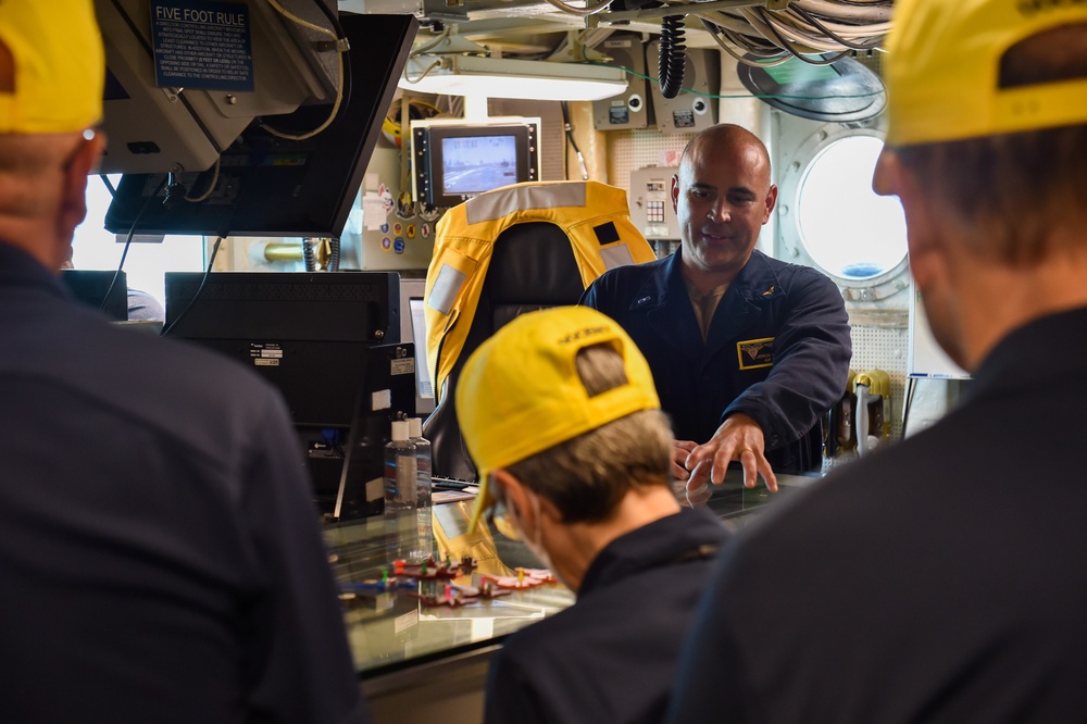 USS Carl Vinson (CVN 70) Conducts Tour for USS Midway Museum Volunteers