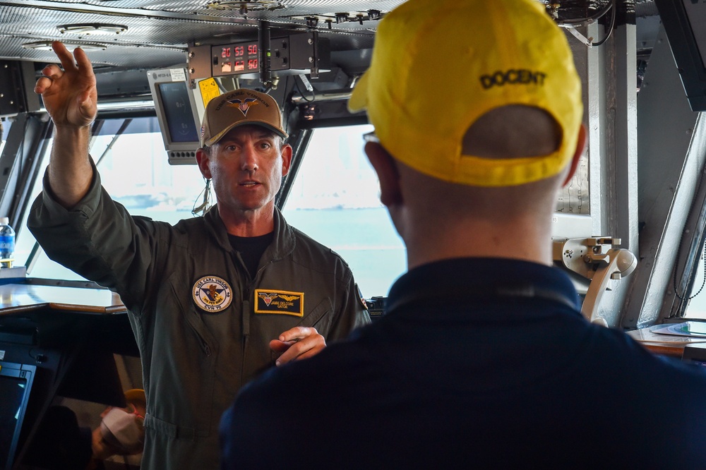 USS Carl Vinson (CVN 70) Conducts Tour for USS Midway Museum Volunteers