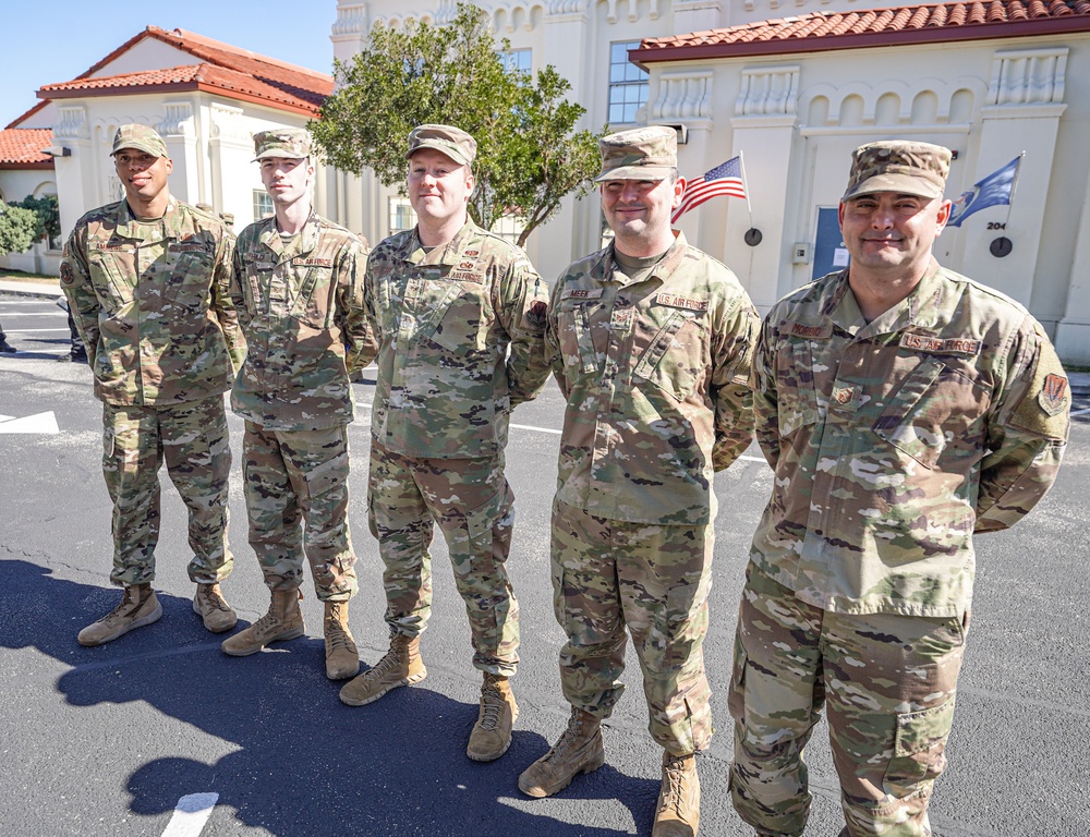 690th Cyberspace Control Squadron takes Squadron photo