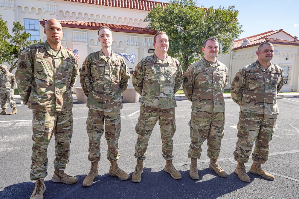 690th Cyberspace Control Squadron takes Squadron photo