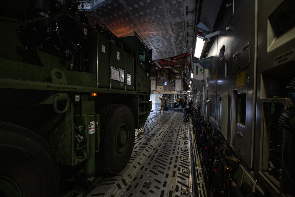 U.S. Marines and U.S. Airmen participate in STRATMOBEX 22