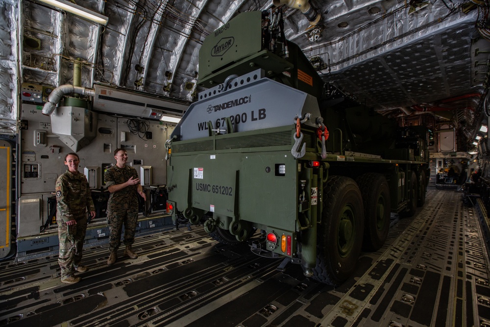 U.S. Marines and U.S. Airmen participate in STRATMOBEX 22