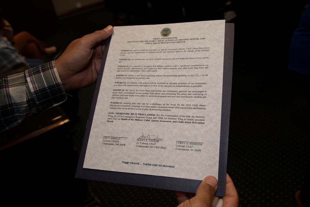 Travis leadership signs proclamations for April