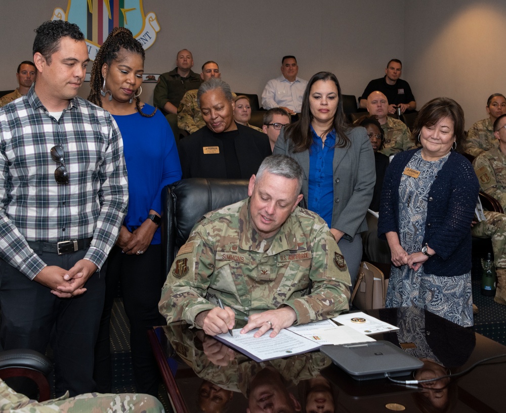 Travis leadership signs proclamations for April