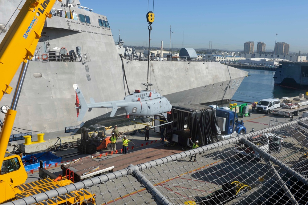 MQ-8C Fire Scout Arrives Aboard USS Montgomery (LCS 8)