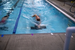CDR John B. Horn Performs Swim During a PST.