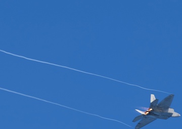 Raptors take off at local airport during Polar Force 22-2