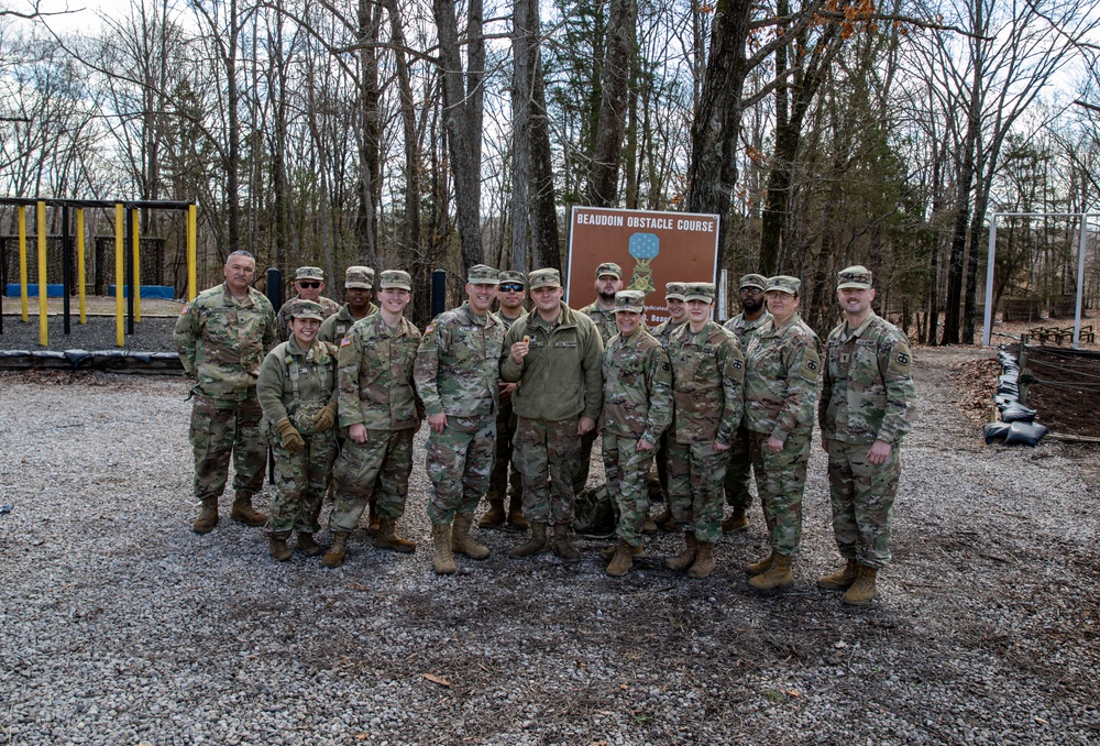 883 QM Company conquers Kentucky confidence course