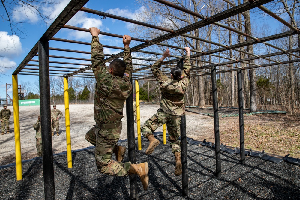 883 QM Company conquers Kentucky confidence course