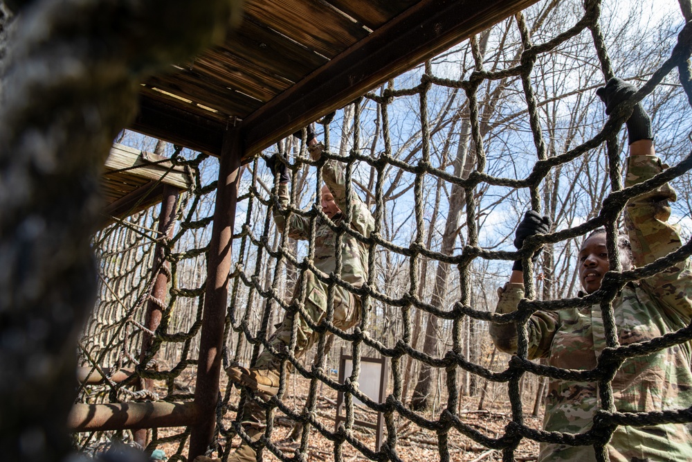 883 QM Company conquers Kentucky confidence course