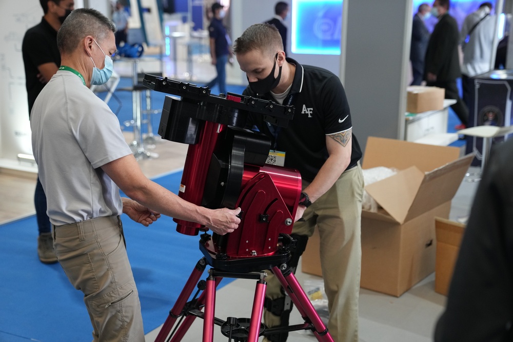 USAFA Falcon Telescope on Display at FIDAE