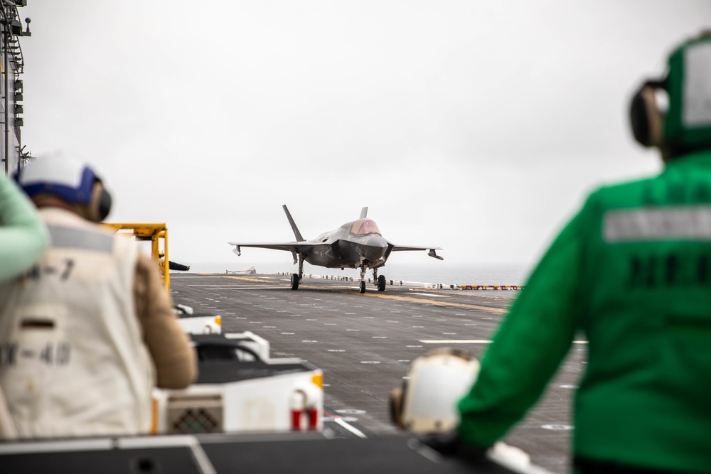 Marine Aircraft Group 13 F-35B Lightning II’s aboard USS Tripoli
