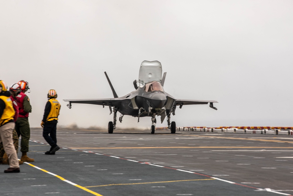 Marine Aircraft Group 13 F-35B Lightning II’s aboard USS Tripoli